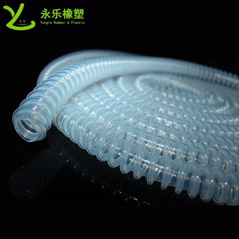 紅橋醫(yī)用波紋硅膠管,螺紋式硅膠管,進(jìn)口多腔輸送硅膠管