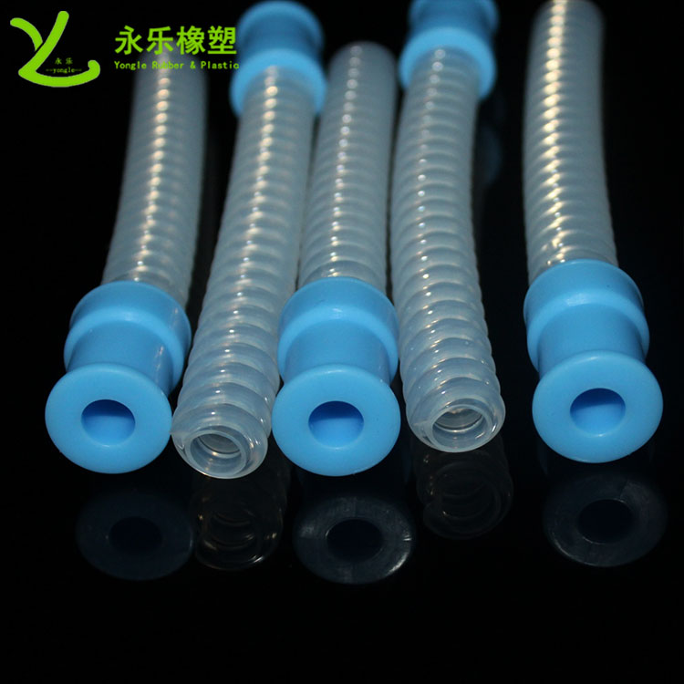 河西呼吸機(jī)硅膠波紋管，醫(yī)用硅膠波紋管，無(wú)氣味硅膠波紋管