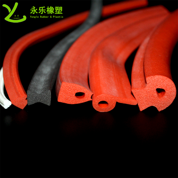 擠出發(fā)泡密封條，定制硅膠發(fā)泡密封條，耐高溫發(fā)泡硅膠密封條