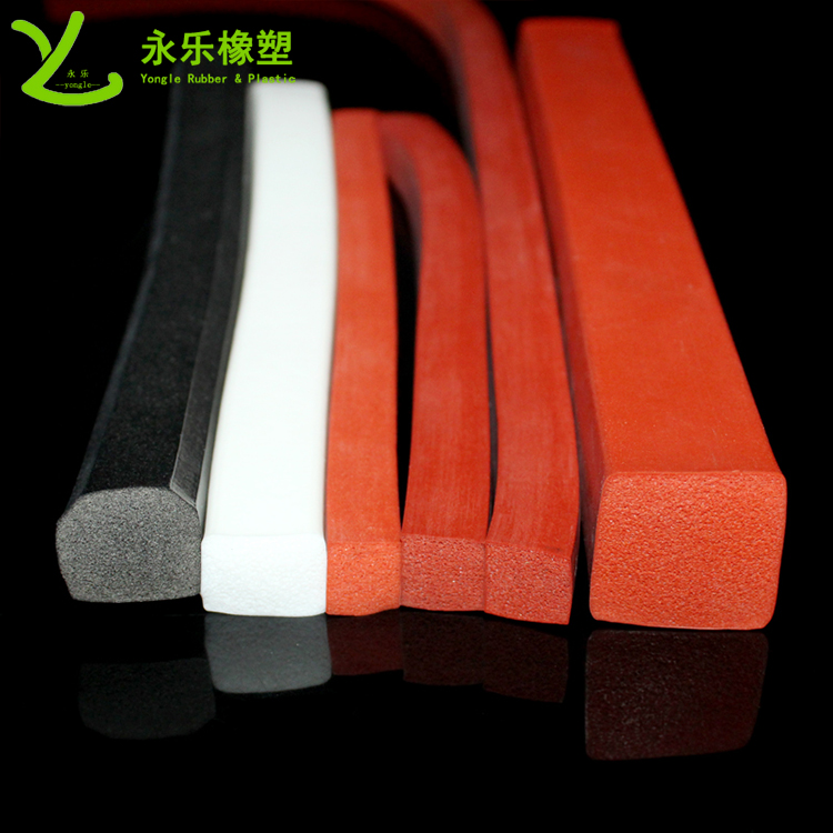 寶坻擠出防撞發(fā)泡硅膠條，阻燃發(fā)泡硅膠條，無(wú)氣味門窗發(fā)泡硅膠密封條