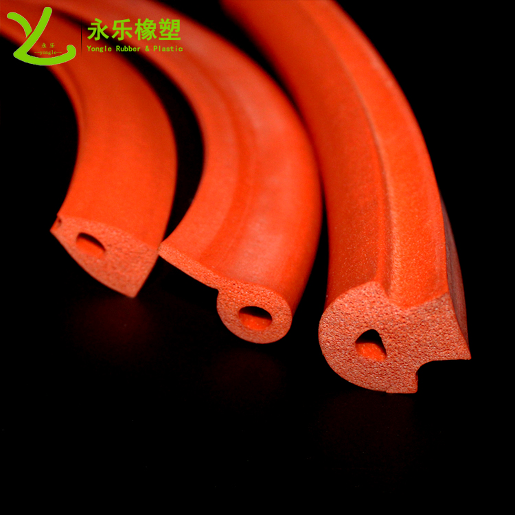 擠出發(fā)泡密封條，定制硅膠發(fā)泡密封條，耐高溫發(fā)泡硅膠密封條