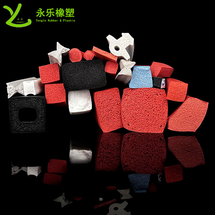 北辰擠出發(fā)泡硅膠條，防水發(fā)泡硅膠條，耐高溫發(fā)泡硅膠條