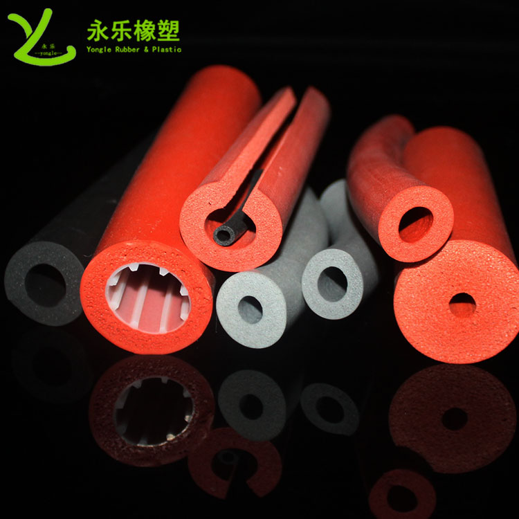 河東硅膠發(fā)泡管，耐高溫發(fā)泡硅膠管，保溫發(fā)泡硅膠管