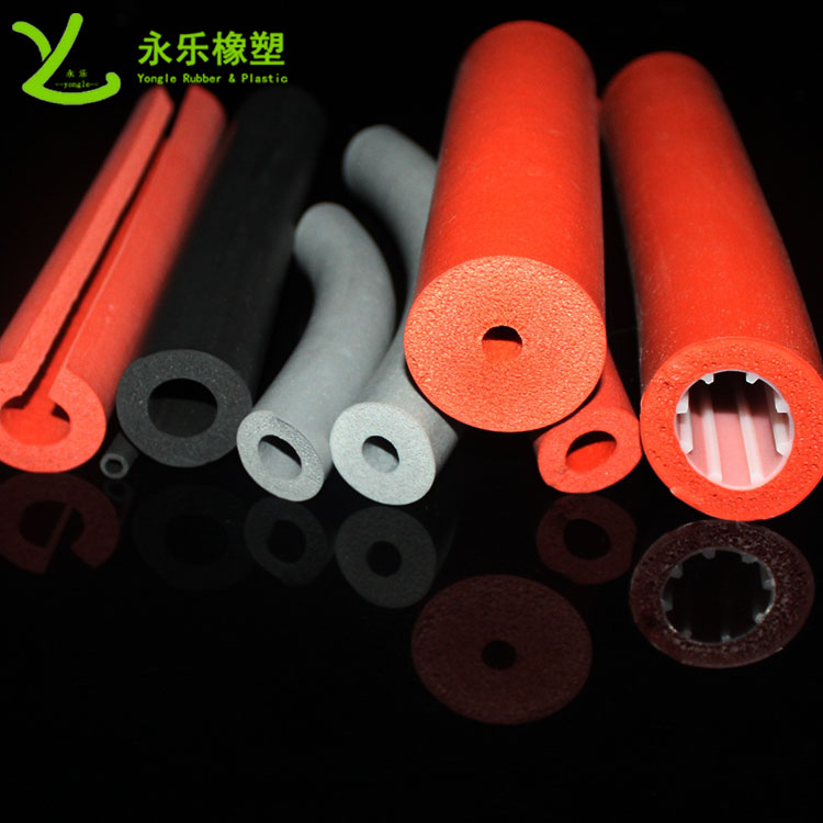 河東硅膠發(fā)泡管，耐高溫發(fā)泡硅膠管，保溫發(fā)泡硅膠管