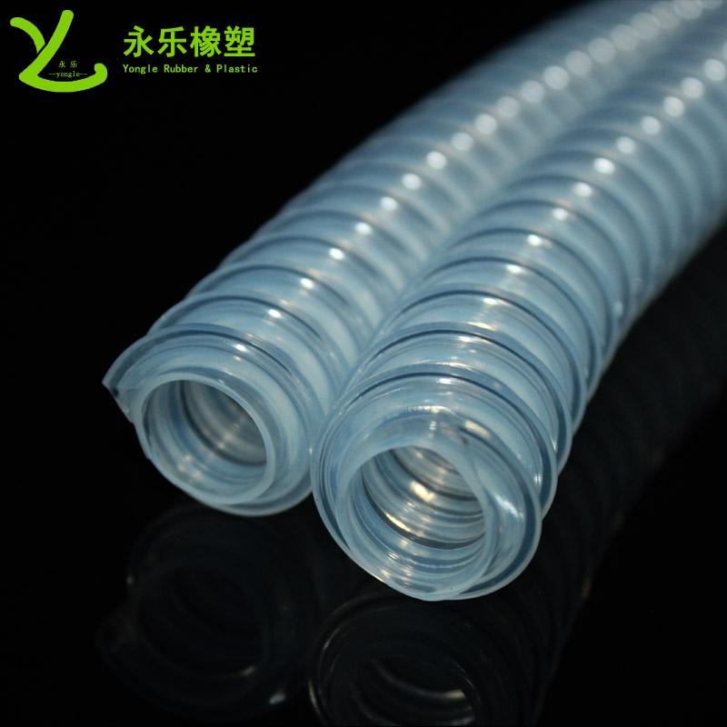 紅橋醫(yī)用波紋硅膠管,螺紋式硅膠管,進(jìn)口多腔輸送硅膠管