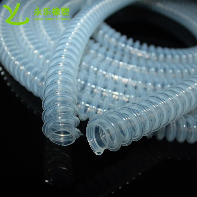 紅橋醫(yī)用波紋硅膠管,螺紋式硅膠管,進(jìn)口多腔輸送硅膠管