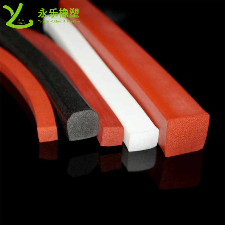 寶坻擠出防撞發(fā)泡硅膠條，阻燃發(fā)泡硅膠條，無(wú)氣味門窗發(fā)泡硅膠密封條