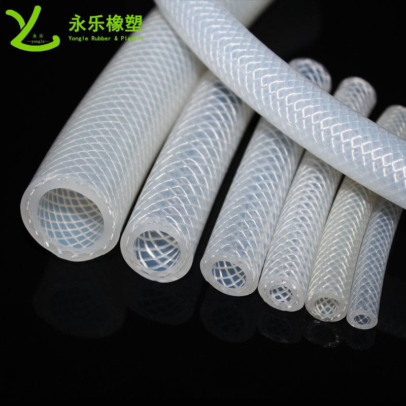 河?xùn)|復(fù)合編織硅膠管，制氧機(jī)編織硅膠管，鉑金編織硅膠管