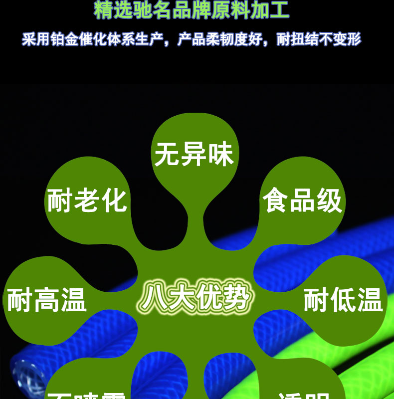 河?xùn)|耐壓編織硅膠管