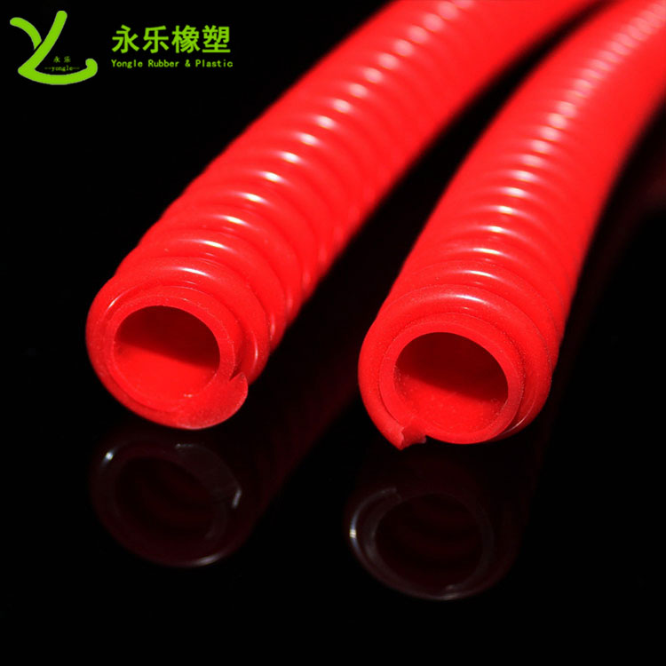 寶坻擠出醫(yī)用硅膠波紋管，紅色硅膠波紋管，耐高溫硅膠波紋管