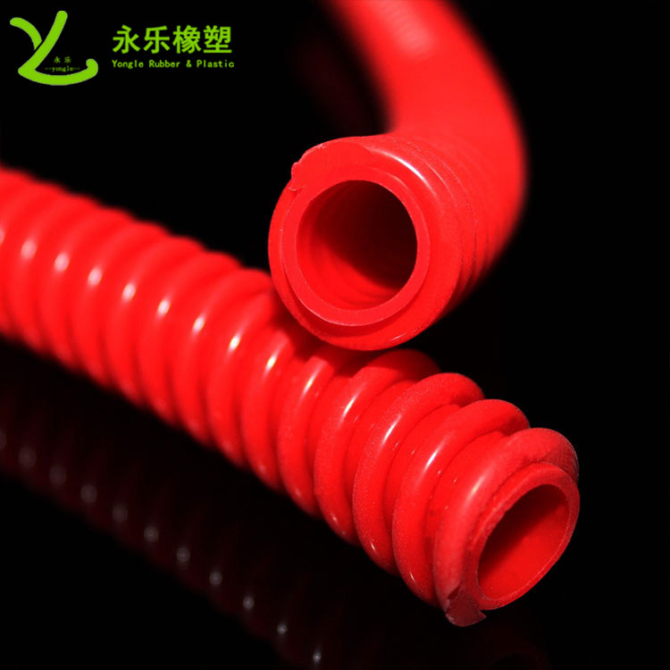 寶坻擠出醫(yī)用硅膠波紋管，紅色硅膠波紋管，耐高溫硅膠波紋管