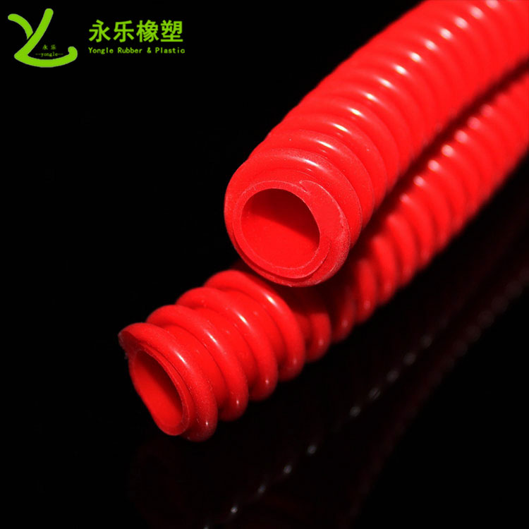 寶坻擠出醫(yī)用硅膠波紋管，紅色硅膠波紋管，耐高溫硅膠波紋管