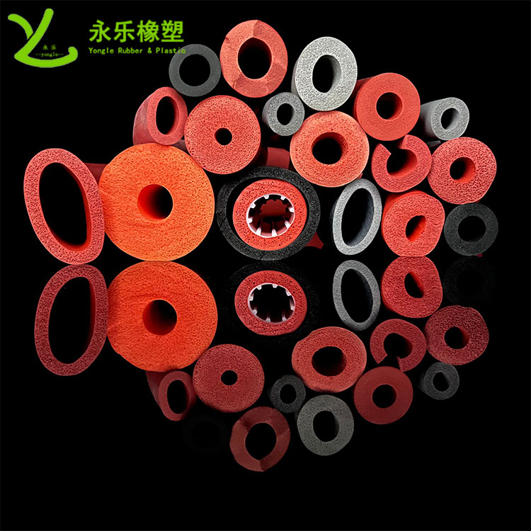 河?xùn)|擠出發(fā)泡硅膠管，耐高溫發(fā)泡硅膠管，耐老化發(fā)泡硅膠管