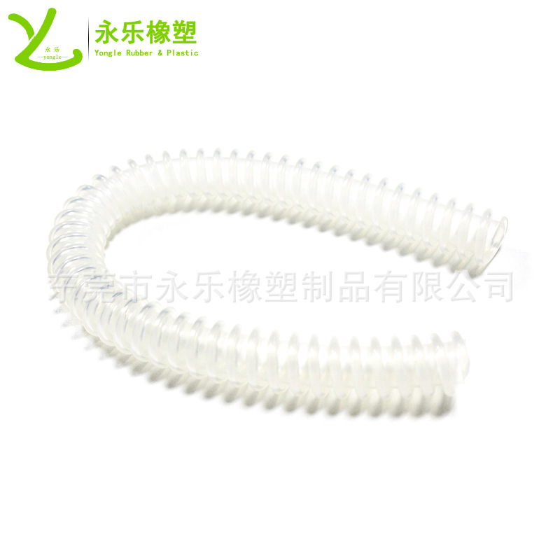 東麗醫(yī)用食品螺旋硅膠軟管,重復(fù)使用硅膠螺旋管,呼吸機(jī)硅膠管